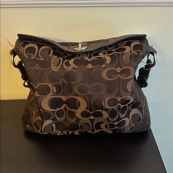 Coach Chelsea Optic G06K-10142 satchel messenger bag-used - Picture 1 of 6